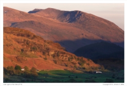 Late Light on the Fells. (Click on the photo for added detail.)